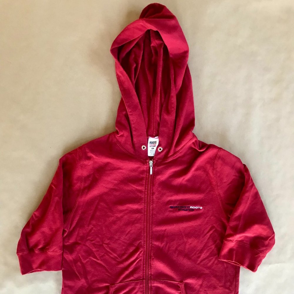 Vintage Roots ¾ Sleeve Red Hoodie